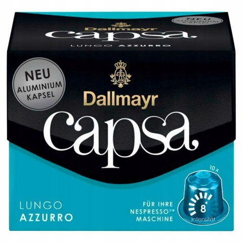 Kapsułki DALLMAYR NESPRESSO CAPSA Lungo Azzurro 10 Kapsułki DALLMAYR NESPRESSO CAPSA Lungo Azzurro 10