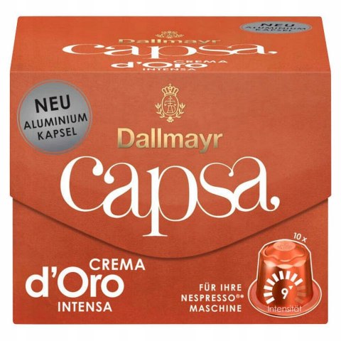 Kapsułki NESPRESSO Dallmayr CAPSA Crema Intensa 10 Kapsułki NESPRESSO Dallmayr CAPSA Crema Intensa 10