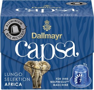 Kapsułki do Nespresso Dallmayr Capsa Lungo Selektion AFRICA 10 szt.