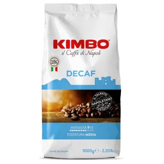Kawa ziarnista 1kg Kimbo Decaf 1000 g BEZKOFEINOWA