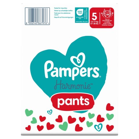 Pieluchomajtki Pampers Harmonie Rozmiar 5 144 szt.