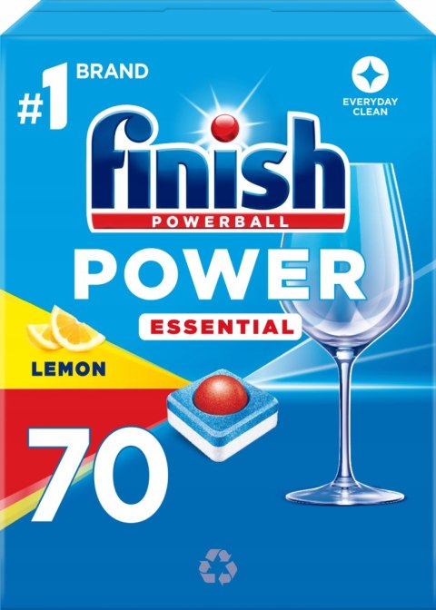 Finish Power Essential tabletki do zmywarek kostki 70 szt lemon cytrynowe Finish Power Essential tabletki do zmywarek kostki 70 szt lemon cytrynowe