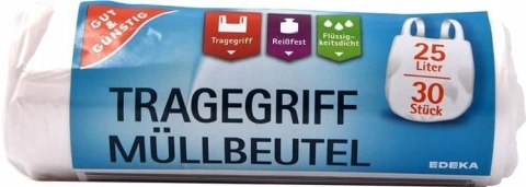 Gut&Gunstig 25L worki na śmieci z uszami 30 sztuk Gut&Gunstig 25L worki na śmieci z uszami 30 sztuk
