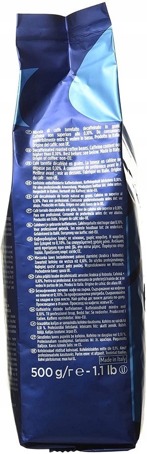 Lavazza Caffe Decaffeinato Kawa Ziarnista 500G