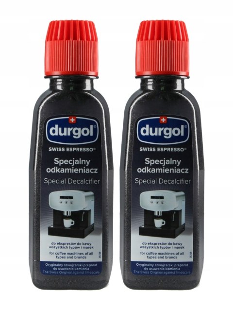 Zestaw odkamieniaczy do ekspresów Durgol Swiss Espresso 2 x 125 ml Zestaw odkamieniaczy do ekspresów Durgol Swiss Espresso 2 x 125 ml