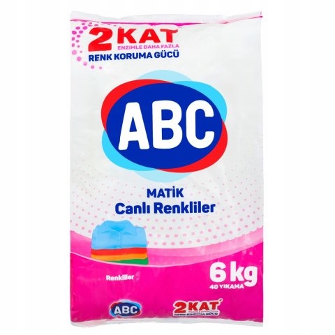 ABC proszek do prania kolorów 6 kg ABC proszek do prania kolorów 6 kg