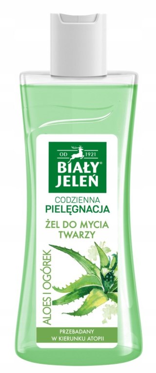Biały Jeleń Codzienna Pielęgnacja żel do mycia twarzy Aloes i Ogórek 265ml
