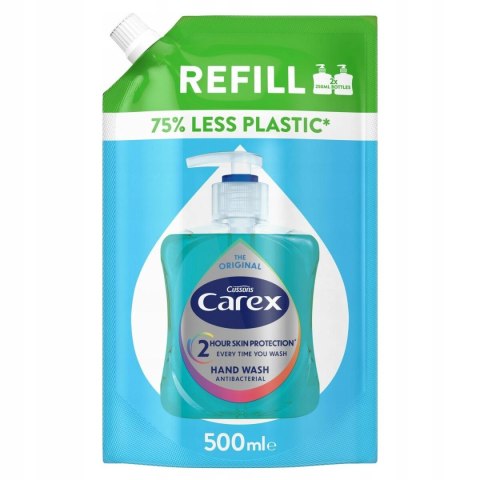 Carex Original mydło w płynie antybakteryjne 500ml zapas Carex Original mydło w płynie antybakteryjne 500ml zapas