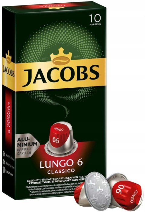 Kapsułki Nespresso Jacobs Lungo Classico - 10 szt.