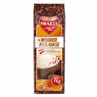 Kawa cappuccino Hearts 1000 g Wiener Melange