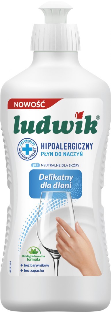 Ludwik płyn do naczyń hipoalergiczny 450g Ludwik płyn do naczyń hipoalergiczny 450g
