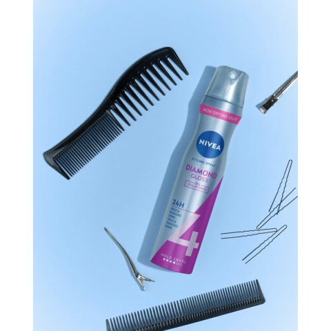 NIVEA LAKIER DO WŁOSÓW 250ML DIAMOND GLOSS 0% SILICONE