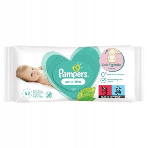 Chusteczki nawilżane Pampers Sensitive 1 x 52 szt. Chusteczki nawilżane Pampers Sensitive 1 x 52 szt.