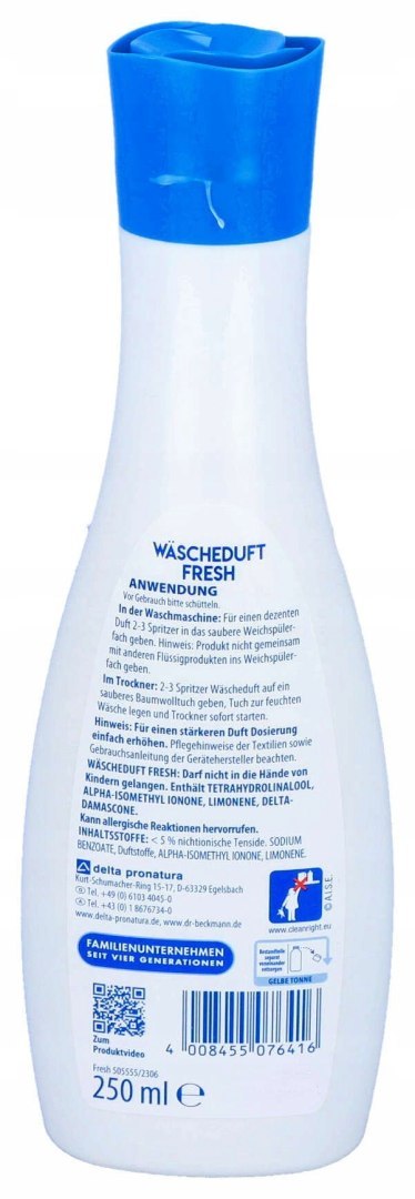 DR BECKMANN PERFUM ZAPACH DO PRANIA SUSZARKI FRESH
