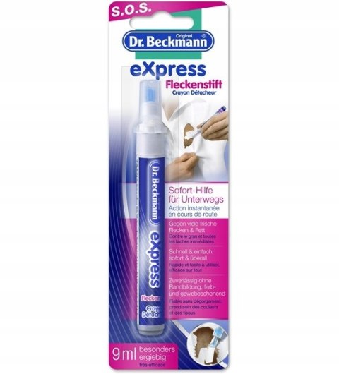 Dr.Beckmann Express Fleckenstift NIEMIECKI Odplamiacz w Sztyfcie 9ml DE Dr.Beckmann Express Fleckenstift NIEMIECKI Odplamiacz w Sztyfcie 9ml DE