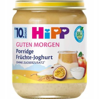 HIPP BIO PORRIDGE ZBOŻOWY JOGURT OWOCOWY NA ŚNIADANIE 10m 160g MARACUJA