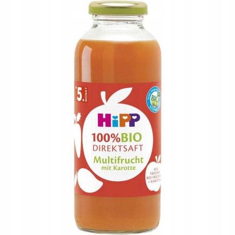 HIPP BIO SOK OWOCOWY Z MARCHEWKĄ I MANGO 330ml 5m 100% HIPP BIO SOK OWOCOWY Z MARCHEWKĄ I MANGO 330ml 5m 100%