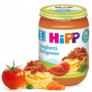 HIPP BIO SPAGHETTI BOLOGNESE Z WOŁOWINĄ 5m 190g