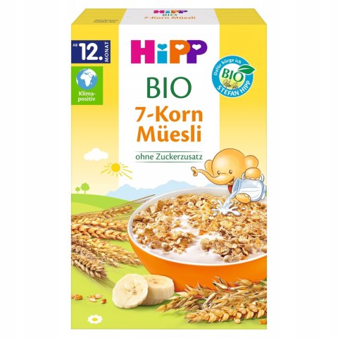 HiPP BIO Musli 7 zbóż z bananami BIO, 200 g HiPP BIO Musli 7 zbóż z bananami BIO, 200 g