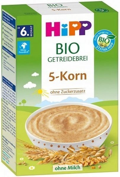 Hipp Bio bezmleczna Kaszka 5 Zbóż Ziaren 6m 200g Hipp Bio bezmleczna Kaszka 5 Zbóż Ziaren 6m 200g