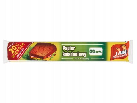 JAN NIEZBĘDNY Papier śniadaniowy 8571027034 50szt JAN NIEZBĘDNY Papier śniadaniowy 8571027034 50szt