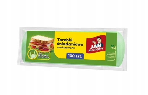JAN NIEZBĘDNY TOREBKI ŚNIADANIOWE WIĄZANE 100 SZT JAN NIEZBĘDNY TOREBKI ŚNIADANIOWE WIĄZANE 100 SZT