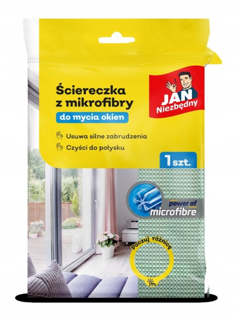 Jan Niezbędny Ściereczka z mikrofibry do okien Jan Niezbędny Ściereczka z mikrofibry do okien