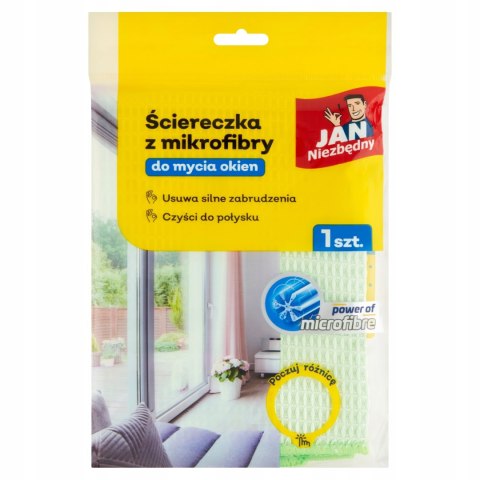 Jan Niezbędny Ściereczka z mikrofibry do okien Jan Niezbędny Ściereczka z mikrofibry do okien