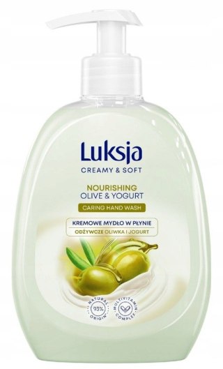 Luksja Creamy Soft Kremowe mydło w płynie Oliwka i Jogurt 500 ml
