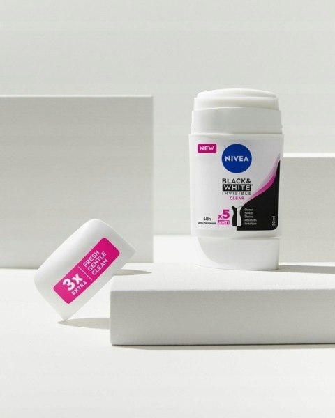 NIVEA Antyperspirant Black&White Clear sztyft NIVEA Antyperspirant Black&White Clear sztyft