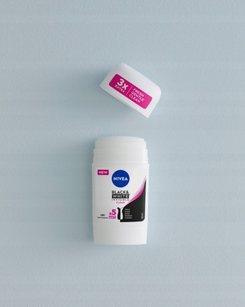 NIVEA Antyperspirant Black&White Clear sztyft NIVEA Antyperspirant Black&White Clear sztyft