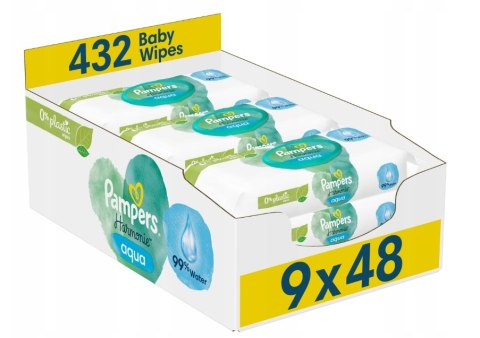 PAMPERS CHUSTECZKI NAWILŻANE HARMONIE AQUA 9 x 48 ZESTAW PAMPERS CHUSTECZKI NAWILŻANE HARMONIE AQUA 9 x 48 ZESTAW
