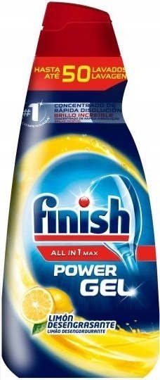 Finish All in 1 Power Max Żel do Zmywarki Lemon 1l Finish All in 1 Power Max Żel do Zmywarki Lemon 1l