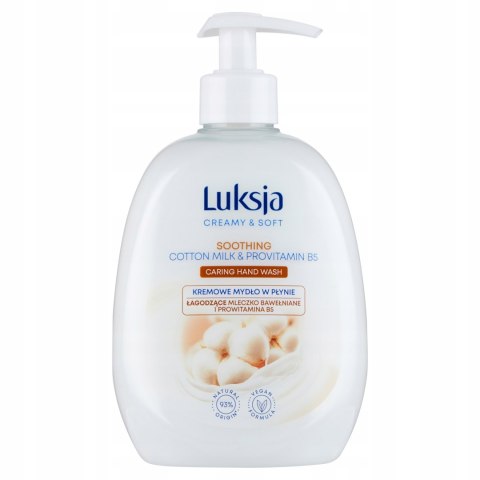 LUKSJA MYDŁO 500ml COTTON MILK & PROVITAMIN B5