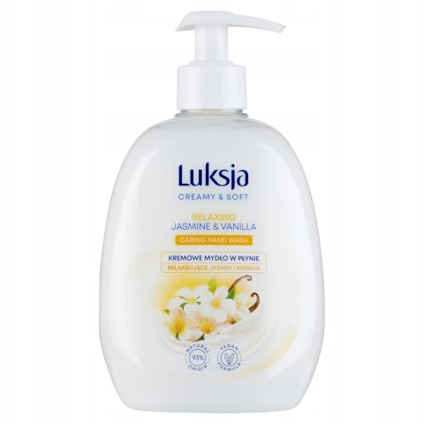 Luksja Creamy & Soft Kremowe Mydło w płynie Jaśmin i Wanilia 500ml Luksja Creamy & Soft Kremowe Mydło w płynie Jaśmin i Wanilia 500ml