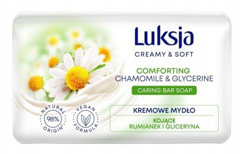 Luksja Mydło w kostce Rumianek & Gliceryna 90g Luksja Mydło w kostce Rumianek & Gliceryna 90g