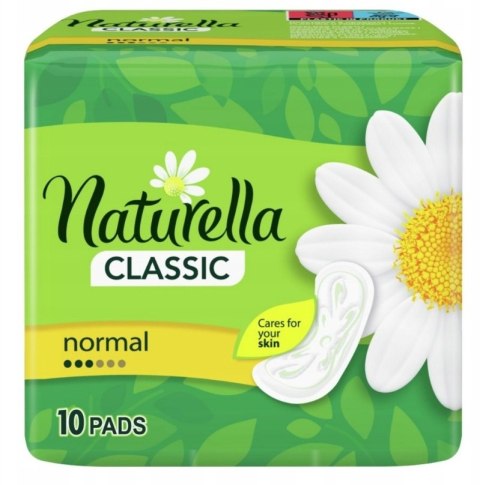 Naturella, Podpaski bez skrzydełek, Classic Normal, 10 sztuk Naturella, Podpaski bez skrzydełek, Classic Normal, 10 sztuk