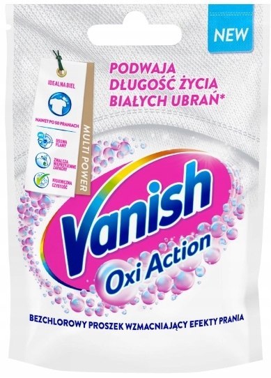 Vanish odplamiacz wybielacz proszek do tkanin białych Oxi Action White 30 g Vanish odplamiacz wybielacz proszek do tkanin białych Oxi Action White 30 g