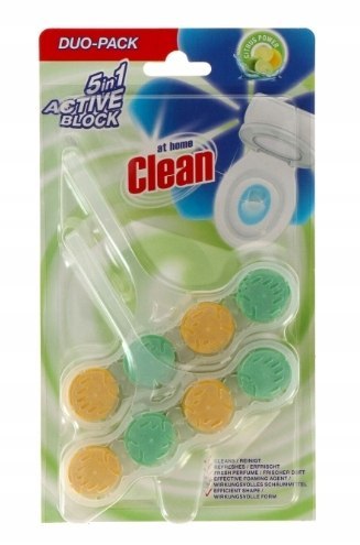 At Home Zawieszka do WC 5w1 Citrus 2 x 45g At Home Zawieszka do WC 5w1 Citrus 2 x 45g