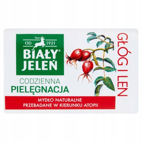 BIAŁY JELEŃ PREMIUM mydło głóg i len BIAŁY JELEŃ PREMIUM mydło głóg i len