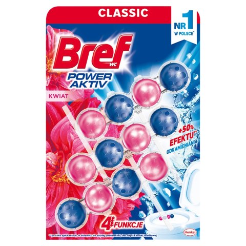 BREF ZAWIESZKA KOSTKA DO TOALETY WC CZYSZCZENIE KWIATOWA ŚWIEŻOŚĆ 3x50g BREF ZAWIESZKA KOSTKA DO TOALETY WC CZYSZCZENIE KWIATOWA ŚWIEŻOŚĆ 3x50g