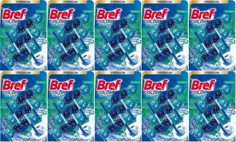 Bref Color Aktiv zawieszka WC Eukaliptus 3x50g Bref Color Aktiv zawieszka WC Eukaliptus 3x50g