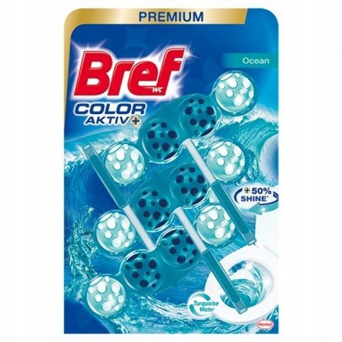 Bref Color Aktiv zawieszka WC barwiąca Ocean 3x50g Bref Color Aktiv zawieszka WC barwiąca Ocean 3x50g