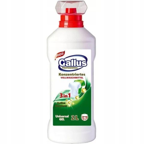 GALLUS Uniwersalny Żel do prania 2L 3w1 57 prań GALLUS Uniwersalny Żel do prania 2L 3w1 57 prań