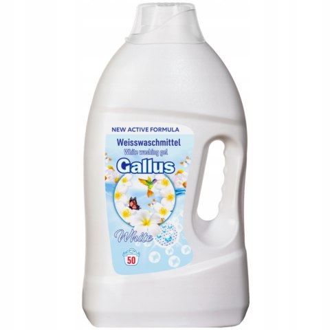 Gallus White Skoncentrowany Żel do Prania Białego 50 prań 2l Gallus White Skoncentrowany Żel do Prania Białego 50 prań 2l