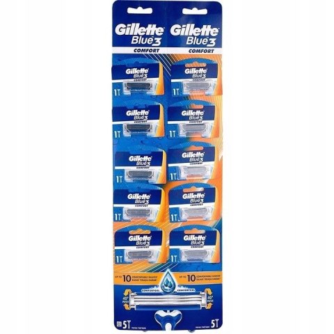Gillette Maszynka jednorazowa do golenia Blue 3 Plus Comfort 10 szt. Gillette Maszynka jednorazowa do golenia Blue 3 Plus Comfort 10 szt.