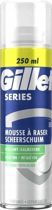 Gillette pianka do golenia Aloe Sensitive, 250ml Gillette pianka do golenia Aloe Sensitive, 250ml
