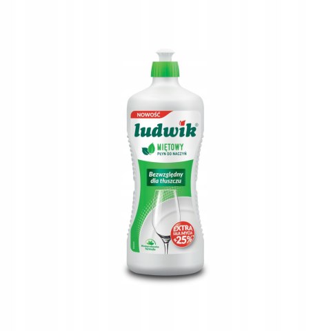 LUDWIK Płyn do mycia naczyń miętowy 900 g LUDWIK Płyn do mycia naczyń miętowy 900 g