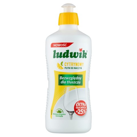 Ludwik, Płyn do mycia naczyń, cytryna, 450 ml Ludwik, Płyn do mycia naczyń, cytryna, 450 ml