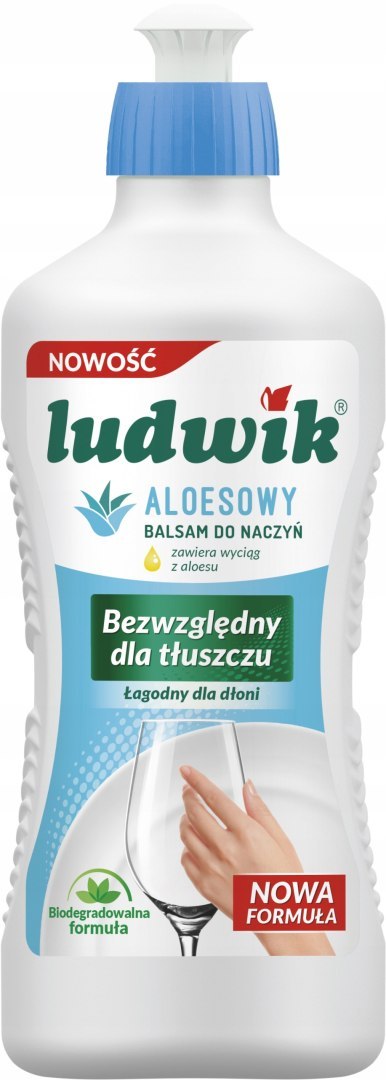 Ludwik, płyn do naczyń, aloesowy, 450 ml Ludwik, płyn do naczyń, aloesowy, 450 ml
